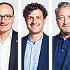 Die letzten Stunden im Wahlkampf, bevor die OB-Wahl mit einer hohen Beteiligung dann auch abgeschlossen ist: Uli Burchardt, Luigi ...