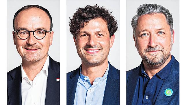 Die letzten Stunden im Wahlkampf, bevor die OB-Wahl mit einer hohen Beteiligung dann auch abgeschlossen ist: Uli Burchardt, Luigi ...