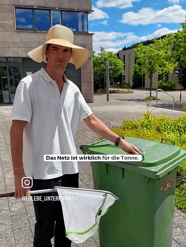 „Das Netz ist wirklich für die Tonne“, lautet das Ergebnis der Suche der Unterkirnacher Rathausmitarbeiter in ihrem Filmchen zum ...