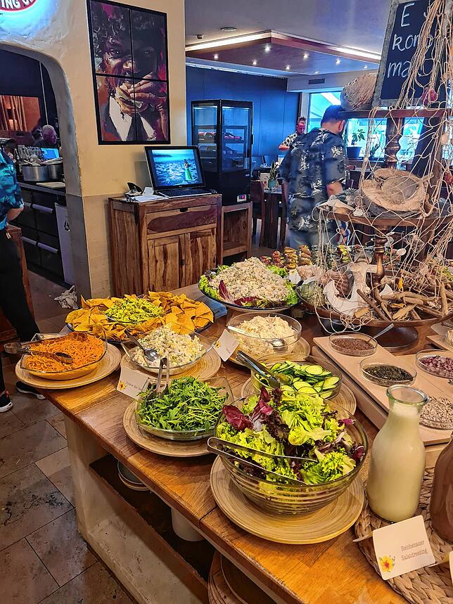 Ein Teil des Osterbuffets im Ko&lsquo;Ono.