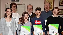 Neu im Team der Vorsitzenden des Musikvereins Unterkirnach mit Simone Schleker (hinten von links) und Thomas Ciampa ist Franziska ...