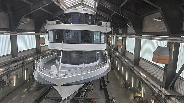 Die „Lindau“ befindet sich derzeit in der Werft in Friedrichshafen.