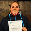 Vanessa Schnell freut sich über den Förderpreis Ehrenamtliches Engagement des Bodenseekreises, den der Jugendgemeinderat Überlingen für ...