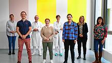 Einige der Beteiligten des Programms (von links): Carina Dettinger (Stabsstelle Gesundheit, Landratsamt), Richard Hoppe (Studierender), ...