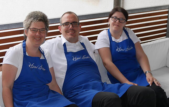 Arbeitskollegen und Freunde: Corinna Apel, Winfried Müller und Ivana Kruljac (von links).