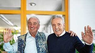 Die beiden scheidenen Geschäftsführer der Spedition Eckert in Albruck, Andreas und Emil Eckert.