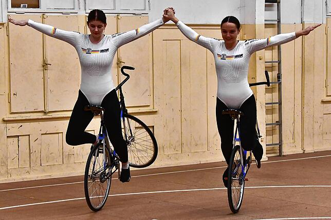 Konzentriert im Training: Letizia Daudey (links) und Sofia Baier vom RV Lottstetten bereiten sich akribisch auf die ...