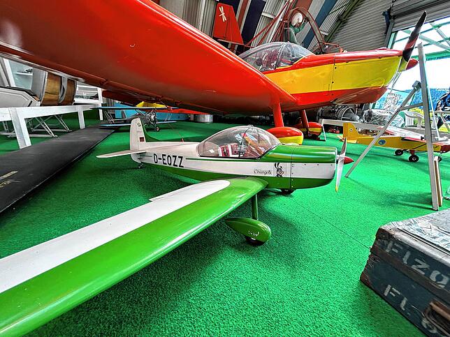 Neben Flugzeugen und Hubschraubern sind im Internationalen Luftfahrtmuseum auch Modellbauten zu sehen.