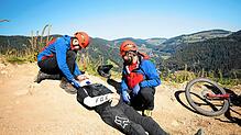 Symbolfoto eines Bergwacht-Einsatzes für einen MTB-Fahrer bei Todtnau.
