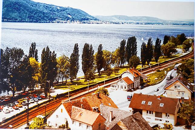 So gestaltete sich der Blick vom Kirchturm auf Sipplingen im Jahr 1980 gen Westen.