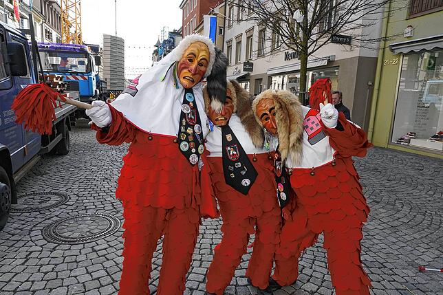 Bild 23: Narren haben sich ausgetobt: Nur noch Mini-Umzug am Dienstag