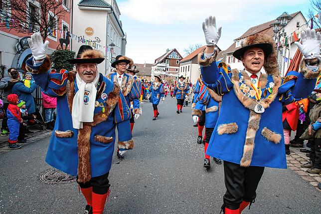 Sie freuen sich, dass bald wieder Fasnacht in der Region stattfinden kann: Präsident Rainer Hespeler (rechts) und Walter Benz von der ...