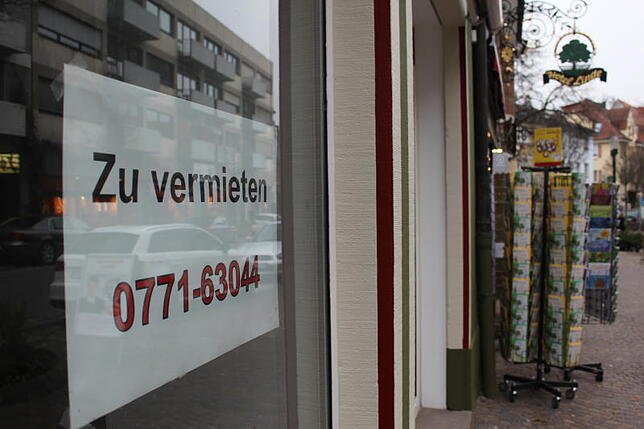 Leerstehende Schaufenster: In Donaueschingen gibt es diesen Anblick recht häufig.