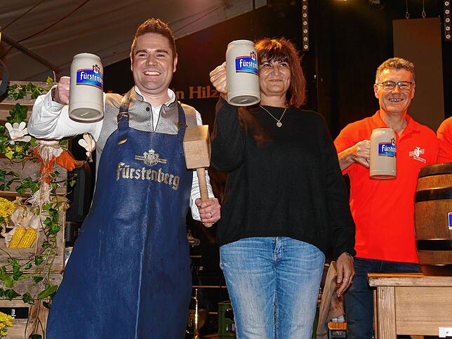 Bild 13: So schön war der Bieranstich auf der Hilzinger Kirchweih