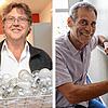 Christoph Krüßmann (links) ist Energieberater bei der Caritas. Hans-Joachim Horn, Berater der Energieagentur Konstanz, zeigt es: In der ...