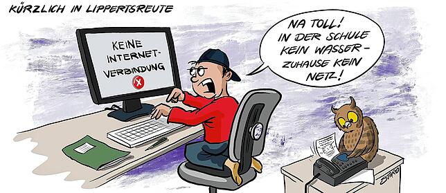 Bild 19: Karikatur der Woche: Überlingen hat sie jetzt, die Halle für jeden Sport und alle Bälle