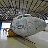 Der Rumpf der einstigen Lufthansa-Maschine „Landshut“, die 1977 von Terroristen entführt worden war, steht seit Oktober 2024 in einer ...