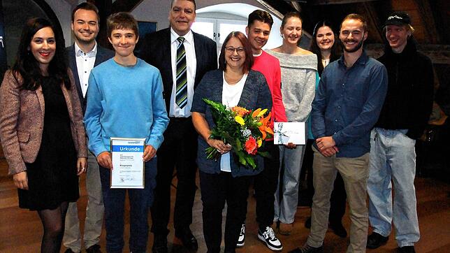 Beim Neujahrempfang wurde der Segelclub Öhningen mit dem Bürgerpreis der Gemeinde Öhningen ausgezeichnet (von links): Gastrednerin Nese ...