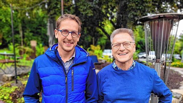 Christoph Bürgel (links) und Norbert Feurer sind neue Mitglieder im Gemeinderat von Gaienhofen. Sie gingen für die Aktiven in den Wahlkampf.