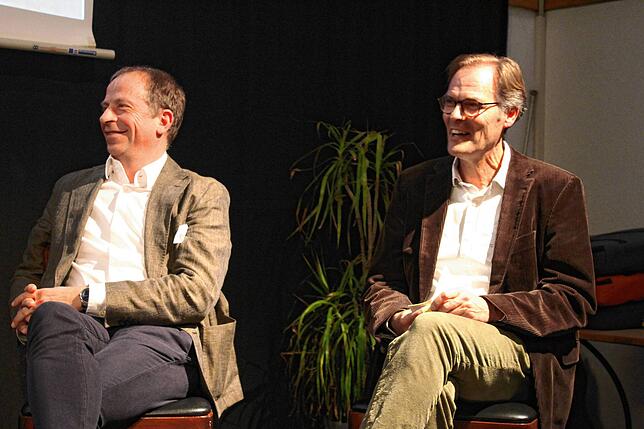 Die Vorstände Cornelius Weichert (links) und Burkhard Haus.