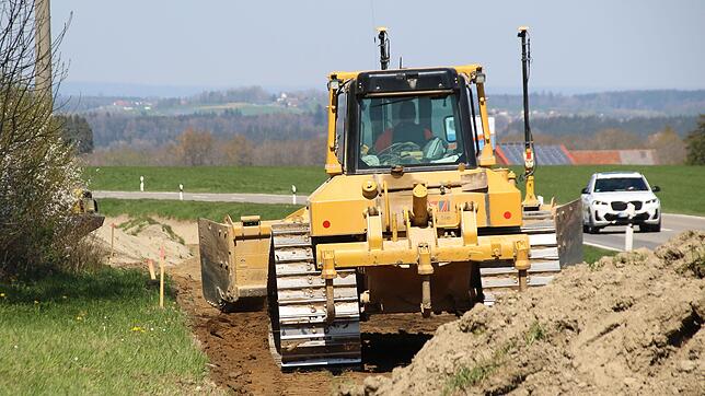 Die Arbeiten am neuen Radwegsteilstück von Herdwangen nach Owingen sind in vollem Gange.