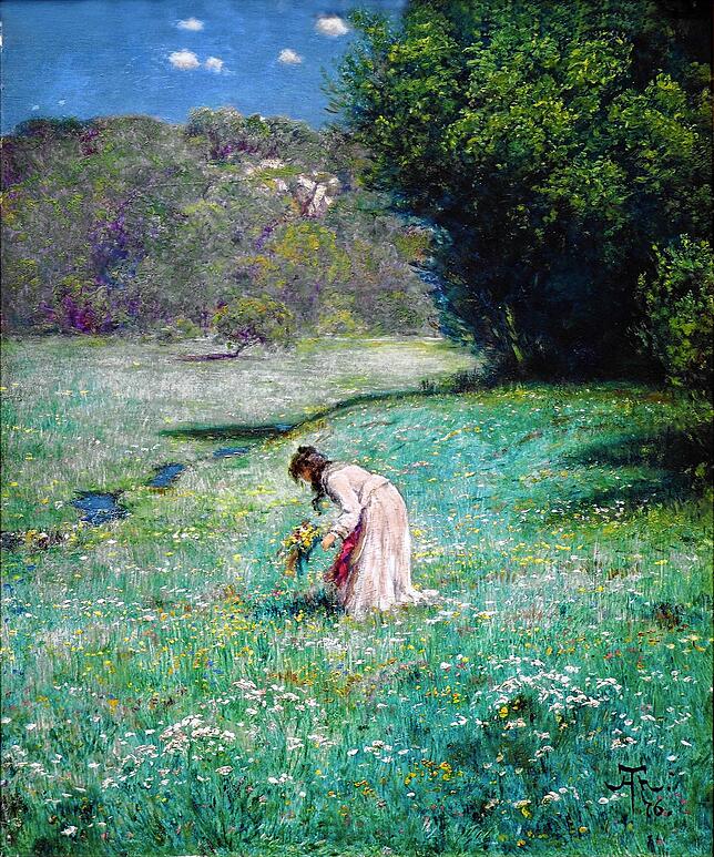 Hans Thoma: „Waldwiese“, 1876.