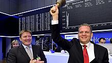 Geschäftsführer Christoph Hess, läutete 2013 den Börsengang der Hess AG zusammen mit Finanzvorstand Peter Ziegler auf dem Handelsparkett ...