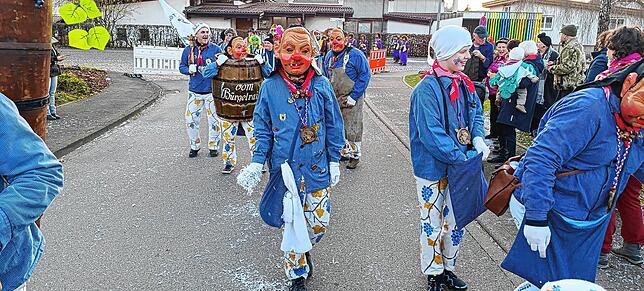 Bild 17: So schön war die gemeinsame Straßenfasnet in Oberlauchringen