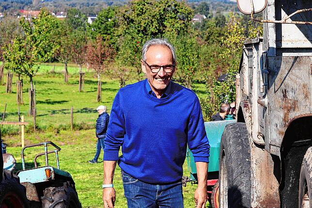 Hatte sichtlich Spaß beim Patina-Treffen  rund um sein  Museum: Gerhard Schumacher.