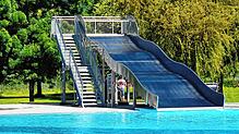 Die neue Rutsche im Waldshuter Freibad.