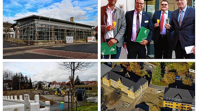 Sanierung des Hallenbads, der neue Bettentrakt am Krankenhaus, das ehemalige Fernmeldearal und der Zwischenbau an der Schule. Diese ...