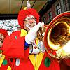 Die Clown-Gruppe der Schneckenburg ist normalerweise ein Stimmungs-Garant bei der Straßenfasnacht &ndash; hier im Jahr 2020. Damals ...