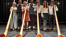 Nicole Eckert, Bürgermeister Simon Tschann, Gaby Amann, Stadtrat für Kultur Cenk Dogan, Benni Basler, stellvertretende Bürgermeisterin ...