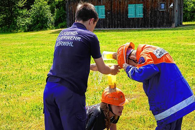 Bild 6: Bombenwetter und geniale Fernseicht beim HeRiGöSt Jugendfeuerwehr-Turnier