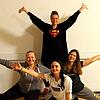 Die Tanzgarde der Narrenzunft Markdorf rund um Aurelia Zollner (links), Mailin Filbig (hinten), Leonie Riedmann (rechts) und Nathalie ...