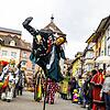 Einer der Höhepunkte der schwäbisch-alemannischen Fasnet ist der Narrensprung in Rottweil (Archivbild). Trotz Corona-Einschränkungen ...