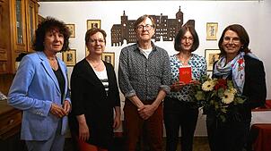 Der Vorstand des SPD-Ortsvereins Waldshut nach den Wahlen im „Rheinischen Hof“: Vorsitzende Claudia Hecht (von links), Stellvertreterin ...
