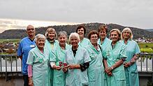 Die grünen Damen und Herren am Klinikum Hochrhein in Waldshut feiern Jubiläum. Seit 25 Jahren sind sie neben dem medizinischen Personal ...