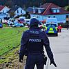 Die Polizei sperrte am Dienstag den Panoramaweg in Unterkirnach weiträumig ab.