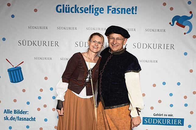 SÜDKURIER Fotowand beim Stockacher Narrengericht 2020