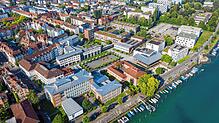 Forscher der HTWG kooperieren für das Projekt Coklimax mit zahlreichen anderen Einrichtungen. Hier ein Bild der Hochschule vom August 2020.