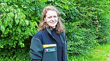 Theresa Faust ist neue Försterin im Revier Lörrach-Dinkelberg. Bild: Heinz Vollmar