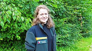 Theresa Faust ist neue Försterin im Revier Lörrach-Dinkelberg. Bild: Heinz Vollmar