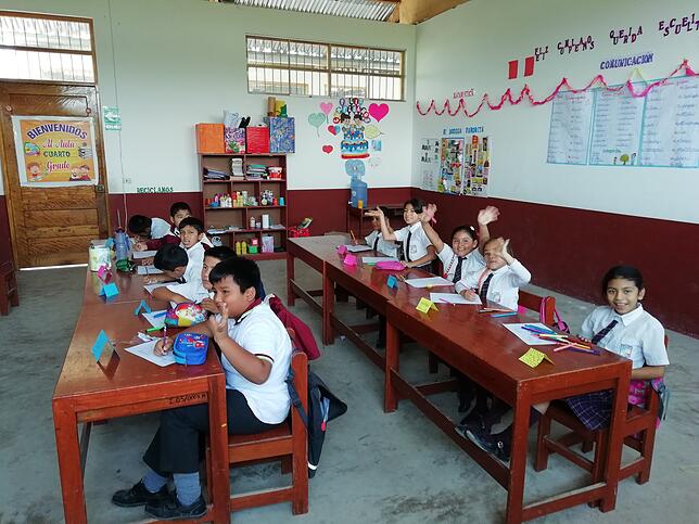 Schul-Unterricht in Peru. So lernen die Kinder in der vom Bräunlinger Verein unterstützten Einrichtung.