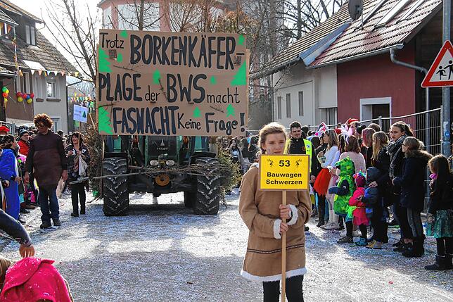 Tausende Narren und Fasnachtsfreunde feierten ausgelassen beim Narrentreffen in Schwerzen. Höhepunkt war der große Fasnachtsumzug am ...