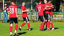 Jubel in Rot im Katzental: Ein gewohntes Bild in dieser Saison. Der SC Gottmadingen-Bietingen will auch das Heimspiel gegen den ...