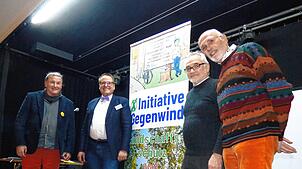 Wolfgang Engelmann, Thorsten Otterbach, Johannes Wilhelm und Johannes Ebbers (von links) bei der Versammlung der Freunde der Höri, wo ...