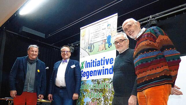 Wolfgang Engelmann, Thorsten Otterbach, Johannes Wilhelm und Johannes Ebbers (von links) bei der Versammlung der Freunde der Höri, wo ...