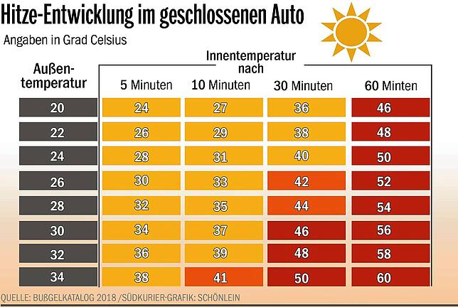 Bild 1: Kinder und Hunde bei Hitze im Auto lassen: Achtung, Lebensgefahr!