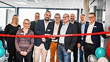 Start in neuen Räumen: Der IT-Dienstleister Technidata ist im Gewerbegebiet Riedwiesen umgezogen. Verantwortliche des Unternehmens und ...